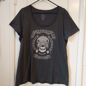 Torrid Skull Top Fitted T Shirt Women's 2X
